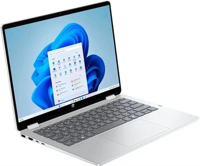 HP Omni Book 5 Flip 2 in 1 14 fp0023dx Intel Core 7 150U Processor, 16GB Ram DDR5, 512GB SSD NVMe, Intel® Graphics, 14" 2K (1920x1080) IPS Touch Screen, Backlit KB, Windows 11 Home, Glacier Silver.