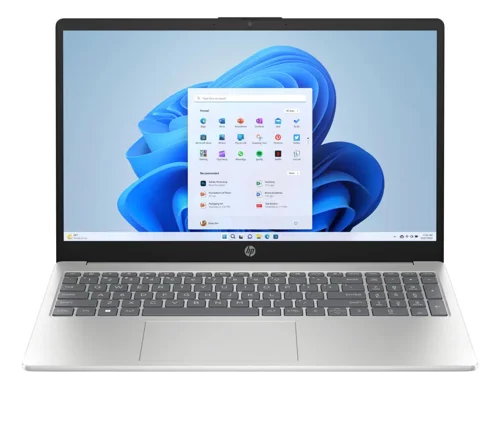 HP 15 FD0150WM Intel® Core™5 120U, 8GB Ram DDR5, 512GB SSD NVMe, Intel Iris Xe Graphics, 15.6" FHD (1920x1080) Touch Screen, Backlit KB, Windows 11, Natural Silver
