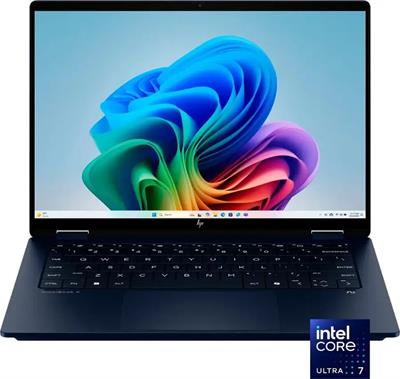 HP Omni Book X Flip fm0023dx Intel® Core™ Ultra 7 256V, 16GB Ram DDR5, 1TB SSD NVMe, Intel® Arc™ Graphics, 14" 2K (1920 x 1200) IPS Touch Screen, Backlit KB, Windows 11, Atmospheric Blue.