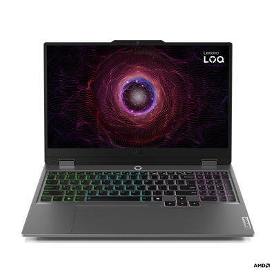Lenovo LOQ 15ARP9 AMD Ryzen™ 7 7435HS Processor, 16GB Ram DDR5, 512GB SSD NVMe, NVIDIA® GeForce RTX 4060 8GB GDDR6 Graphics, 15.6" FHD (1920x1080) IPS 144Hz, Backlit KB, Free DOS, Luna Grey.