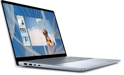 Dell Inspiron 7440 2 in 1 Intel® Core™ 5 120U, 8GB Ram DDR5, 512GB SSD NVMe, Intel® Graphics, 14: FHD (1920x1080) Touch Screen, Backlit KB, Finger Reader Windows 11, Ice Blue.