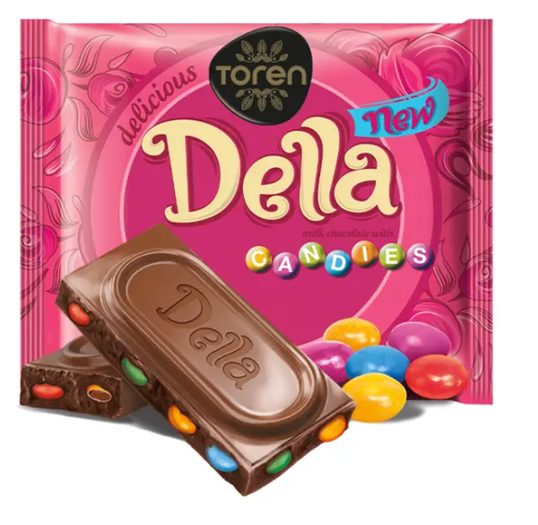 Toren Della Milk Compound Chocolate with Cocoa Dragees 52g
