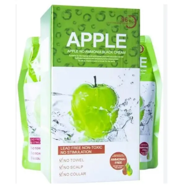 Original Apple Hair Colour in Pakistan | Apple Hair Colour 96 Dark Brown – Natural Black, Ammonia-Free, Authentic