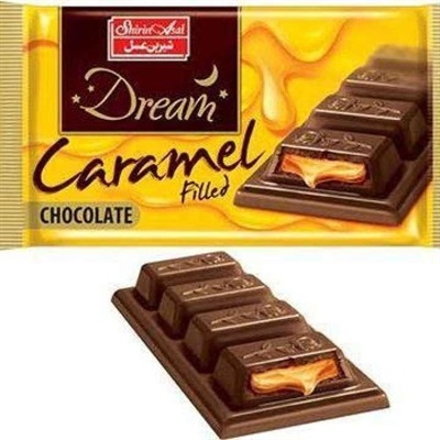 Dream Caramel Chocolate Tablet | Dream Caramel Chocolate SHIRIN ASAL Of Iran 24 Pieces