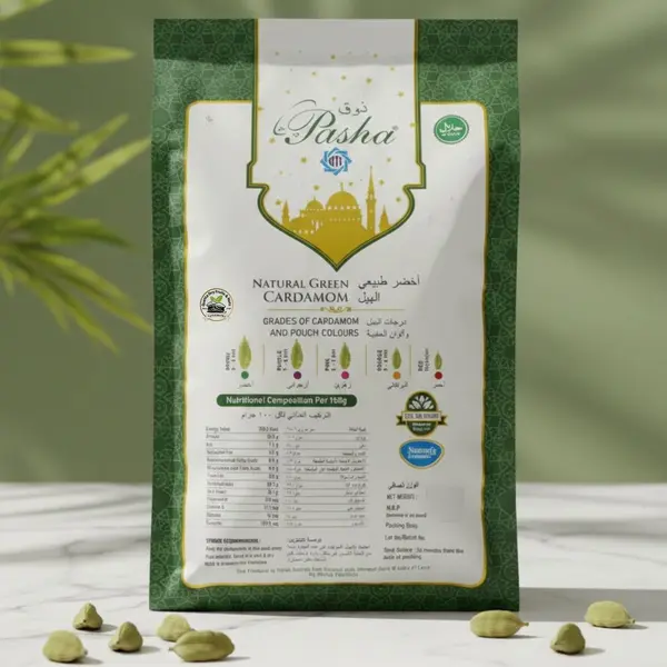 Zoq e Pasha Cardamom (Elaichi)  – Premium Green Eilaichi | Fresh & Aromatic  ذوقِ پاشا Natural Green Cardamom (Elaichi)