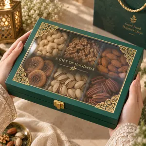 Luxury Dry Fruits Gift Box – Premium 6-Section Nuts & Dry Fruits Collection