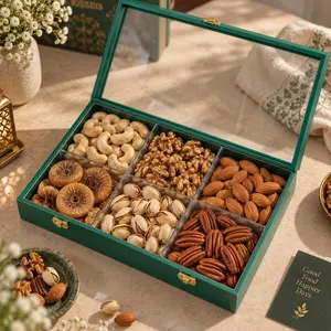 Luxury Dry Fruits Gift Box – Premium 6-Section Nuts & Dry Fruits Collection