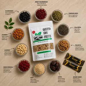 Buy Oats With Nuts & Berries Online in Pakistan | Healthy Breakfast Mix | Quetta Dry Fruits & Nuts
