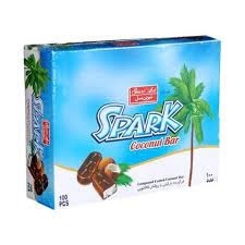 Buy Spark Coconut Chocolate Bars Pack of 30 in Pakistan | Imported Iranian Coconut-Filled Chocolate Bars
