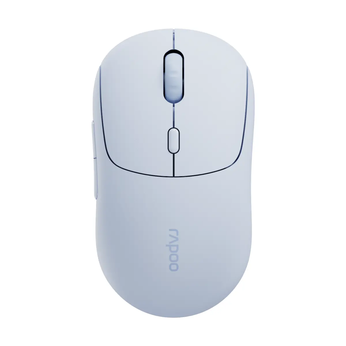 Rapoo M360 Smart Dual-Mode Wireless Mouse with Copilot Button, Misty Blue