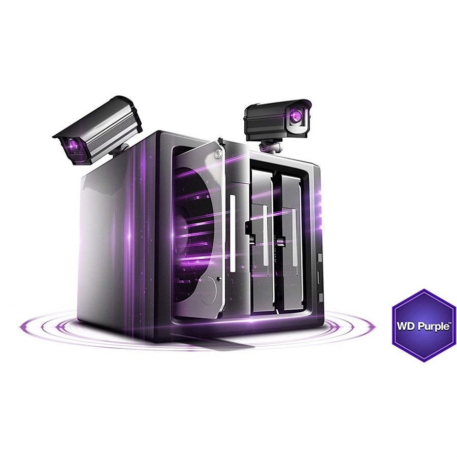 WD Purple 4TB Surveillance Hard Disk Drive HDD - SATA 3.5