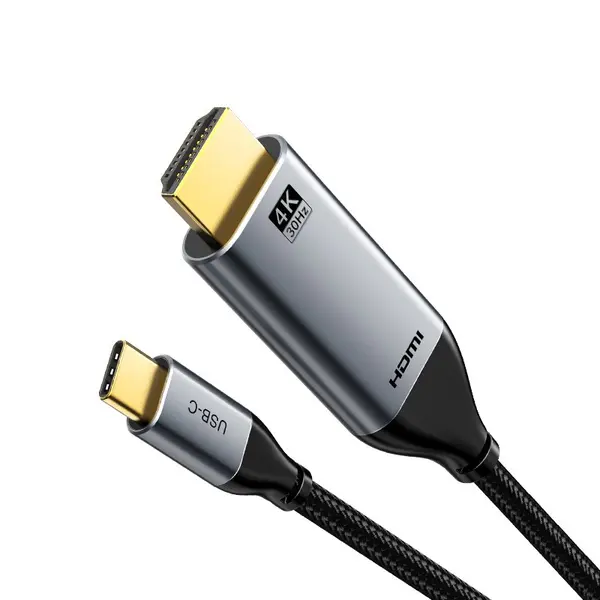 Cabletime CC12N USB-C to HDMI 4K@30Hz Cable Aluminum – 3M