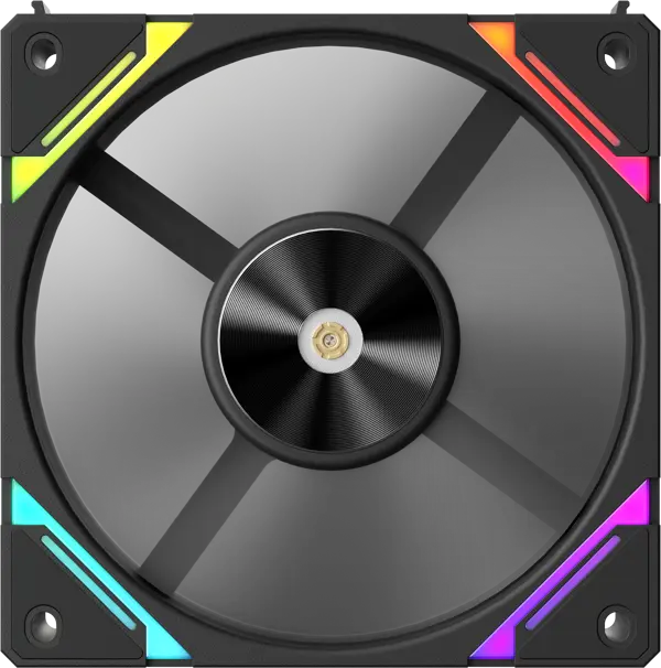 1st Player XF7 ARGB 120mm Case Fan - Black (3 Pack)