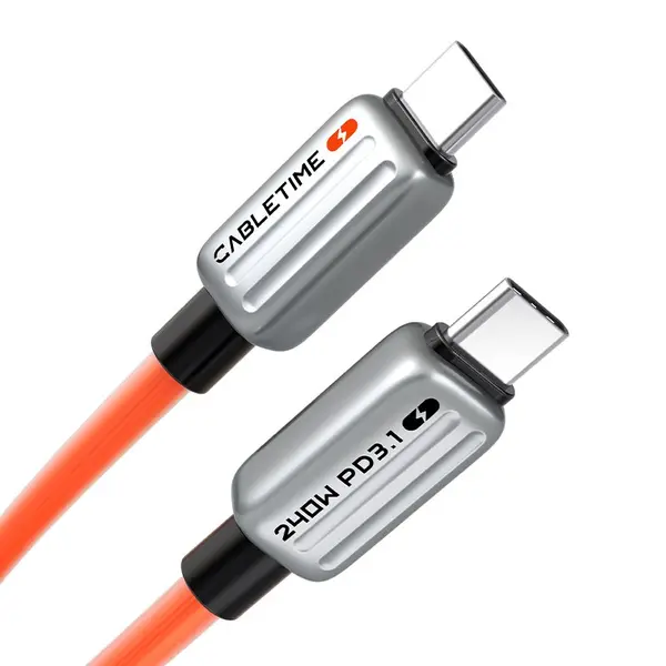 Cabletime CU04H USB-C PD240W Zinc Alloy Fast Charging Cable – 1M