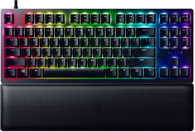 Razer Huntsman V2 TKL RGB Mechanical Gaming Keyboard - Clicky Purple Switches
