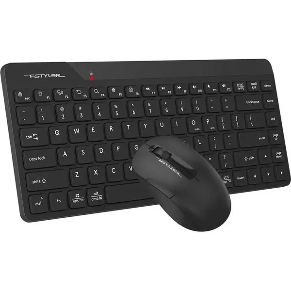 A4Tech Fstyler FG2200 Air2 2.4GHz Wireless Keyboard & Mouse Combo - Black, US Layout