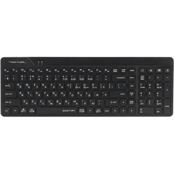 A4Tech Fstyler FBK23 AS Bluetooth & 2.4GHz Dual-Mode Wireless Keyboard - Black, US Layout