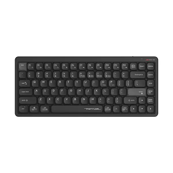A4Tech Fstyler FBX53C Bluetooth & 2.4GHz Wireless Scissor Switch Keyboard - Black, US Layout