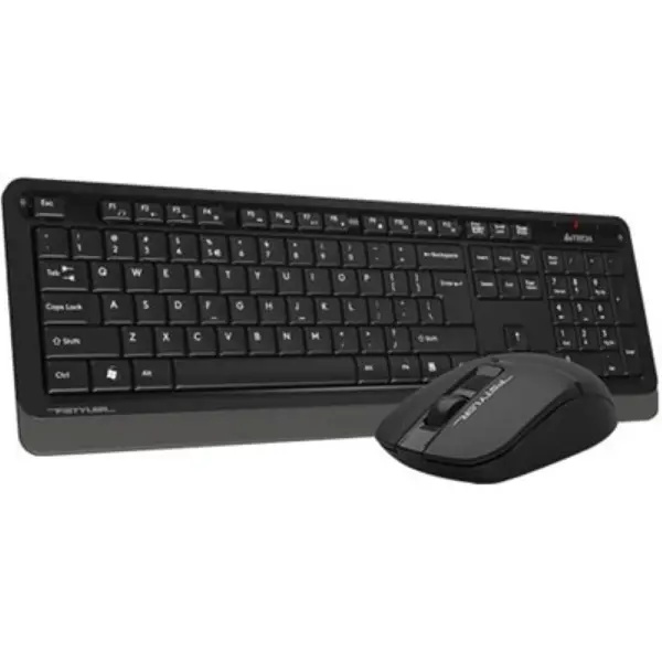 A4Tech Fstyler FG1012S 2.4G Wireless Multimedia Keyboard & Silent Mouse Combo - Black, US Layout