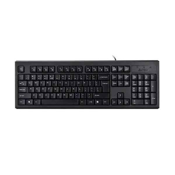 A4Tech KRS-83 Comfortkey Wired Natural A-Shape USB Keyboard - Black, US Layout