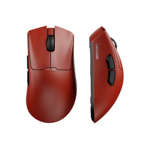 Eweadn A5 Pro Wireless Gaming Mouse, 2.4G/BT5.0/USB-C Esports Gaming Mouse, 800mAh Rechargeable Lightweight Mouse Gaming, 26000 DPI Wireless Mouse with 5 Programmable Buttons,for Laptop/PC/Mac, Red
