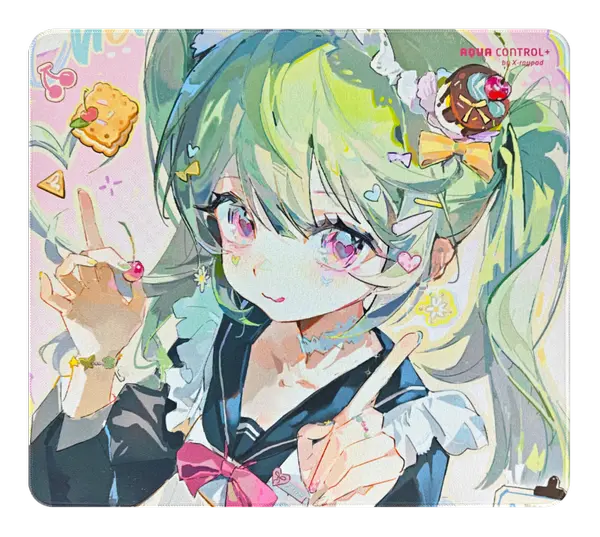 X-Raypad Aqua Control Plus Gaming Mouse Pad – Mint Pink (XL)