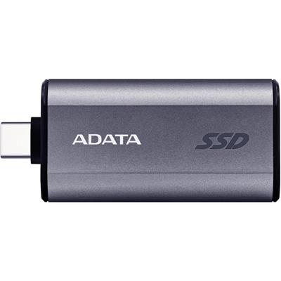 Adata SC750 500GB USB-C External Portable SSD - HighSpeed USB 3.2 Gen 2, Up to 1000 MB/s, Black Titanium