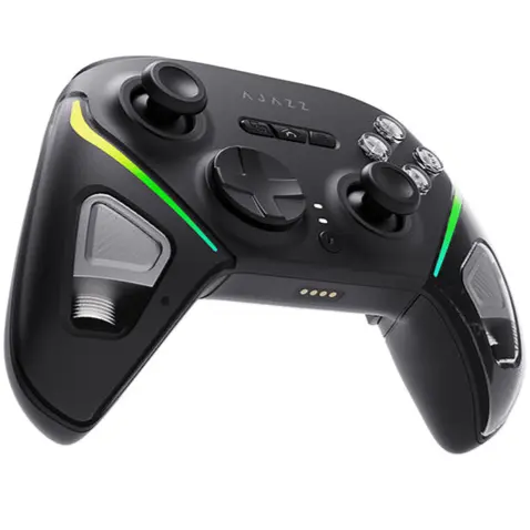 Ajazz GP100 Pro Tri-Mode Wireless Gaming Controller - Black, Hall Effect, RGB, Charging Dock