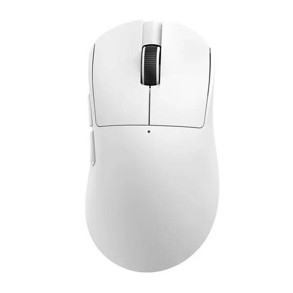 Ajazz NJ08 Wireless Gaming Mouse 70g Lightweight, 12800 DPI, RGB Strip, 3-Mode Connection 2.4G/Bluetooth/Wired, 1000Hz Polling Rate, Ergonomic Right-Handed Design for PC, Mac, Windows, Laptop (White)