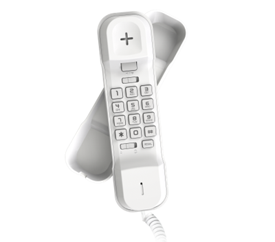 Alcatel T06 Ultra-Compact Slim Phone - White