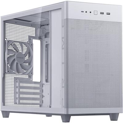 Asus Prime AP201 Tempered Glass 33-liter microATX Case - White