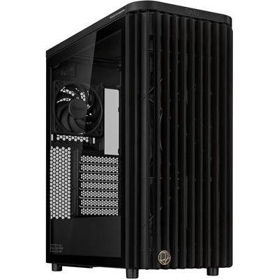 Asus ProArt PA401 Wood Edition ATX Mid-Tower Case – Tempered Glass, FSC-Certified Wooden Front Panel, Dual 160mm Fans, Power & Reset Button Lock, USB-C 20Gbps, Detachable PSU Bracket