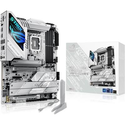 Asus Rog Strix Z890-A Gaming Wifi Z890 LGA 1851 ATX Motherboard, Intel Core Ultra Series 2 Ready, Advanced AI PC-Ready, 16+2+1+2 Stages, DDR5, WiFi 7, 2.5G, 5x M.2, Thunderbolt 4, USB Type-C, AI OC