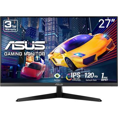 Asus VY279HGR 27” 1080P Eye Care Monitor - Full HD, IPS, 120Hz, 1ms, Adaptive Sync, for Working and Gaming, Eye Care Plus, Blue Light Filter, Flicker Free, SmoothMotion, DisplayWidget