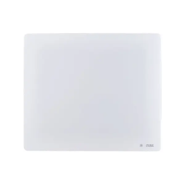 ATK Lian Yi Riffle Esports Glass Gaming Mouse Pad (White)