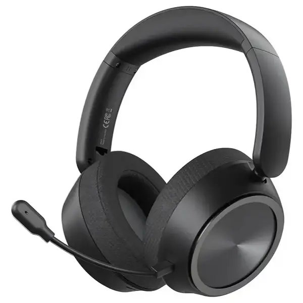 Aula A600 Wireless Gaming Headset, True Quad-Mode Bluetooth USB Wired 2.4GHz Wireless and 3.5mm Wired, 53mm Dynamic Drivers, Ultra-Low Latency Wireless, Detachable 360 Degree Mic, 110 Hours Battery (Black)