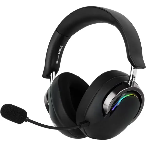 Aula A700 Wireless Gaming Headset with 7.1 Surround Sound, 50mm Driver, 2.4GHz/BT/Wired, Gaming Headphone with Noise Canceling Mic, RGB Light, 40H Battery, for PS4/PS5/PC/Switch (Black Grey)