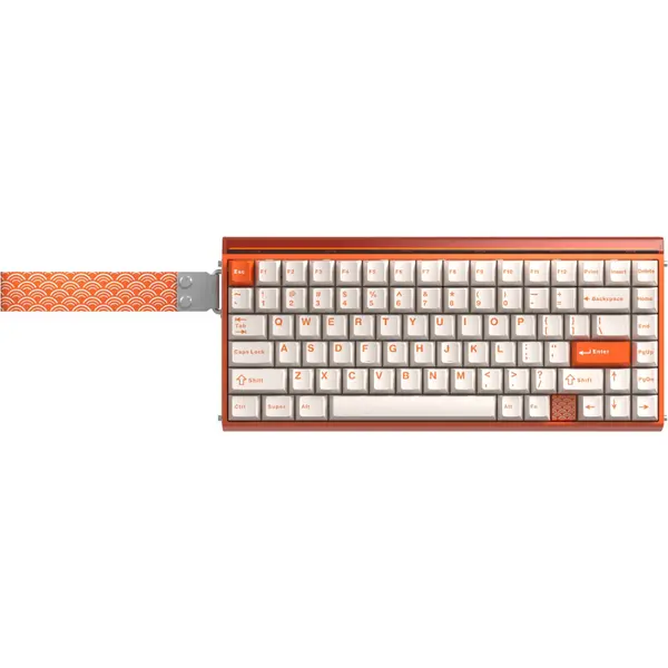Aula Hero 75 HE Wireless Mechanical Keyboard, Creamy Keyboard w/8000mAh 8KHz Wireless High-Speed Receiver, Tri-Mode Aluminum Gaming Keyboards, 0.125ms Latency, 0.005mm RT, 128kHz Scan Rate & 8KHz Polling (Energy Orange)