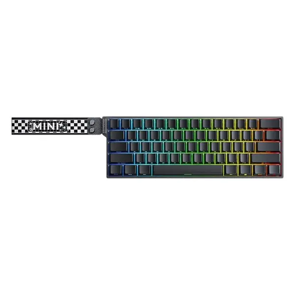 Aula WIN60 Series MINI60 HE Wireless Hall Effect Gaming Keyboard, 2.4GHz/BT, 8K Hz Polling, SOCD & DKS, Adjustable Actuation & Fast Trigger, PBT Keycap, 60% Wireless Mechanical Keyboard for Win/Mac (Black Side-Printed)