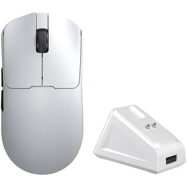 Aula SC380Pro Gaming Mouse, Lightweight 55g Esports Mouse with 3311 Chip, (2.4G, BT, Wired), Ergonomic Design, Ultra-Fast Response for Competitive Gaming - White