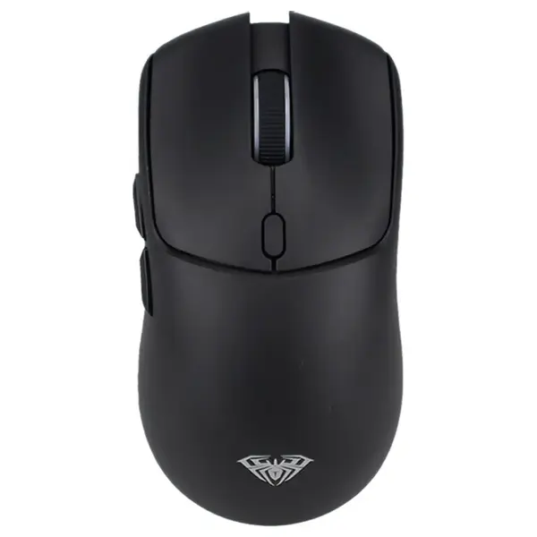 Aula SC580X Wireless Gaming Mouse, Tri-Mode Gaming Mice & 12000 DPI 2.4G/BT5.0/USB-C, Rechargeable Wireless Mouse with 6 Programmable Buttons, Ergonomic Computer Mouse for Laptop/PC/Mac/Tablet (Black)
