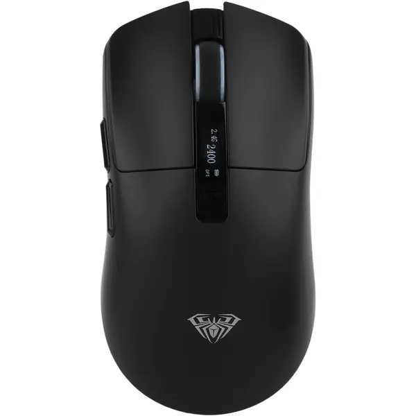 Aula SC590 PRO Gaming Mouse with Display Screen, 2.4G/USB-C/BT Wireless Mouse with 500mAh Battery, Adjustable 20,000 DPI & 1000 Polling Rate, PAW3311 Sensor, for Win/Mac/Gaming (Black)