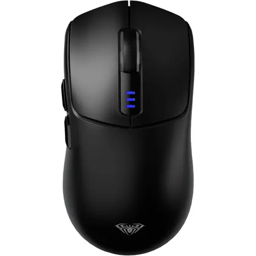 Aula Wind SC580 Wireless Gaming Mouse, Tri-Mode 2.4G/BT5.0/USB-C Gaming Mouse, 12000 DPI Rechargeable Wireless Mouse with 6 Programmable Buttons, Ergonomic Computer Mouse for Laptop/PC/Mac/Tablet (Black)
