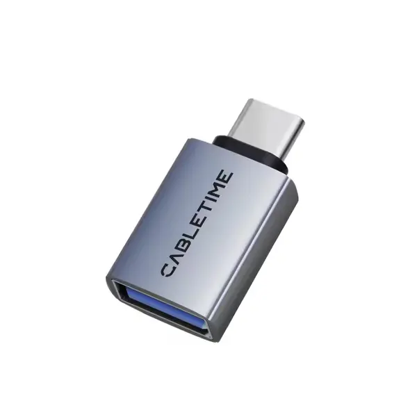 Cabletime CP81G USB-C Male to USB-A Female OTG Adapter 10Gbps