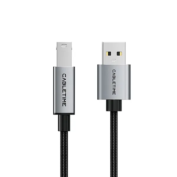 Cabletime CA15L USB-A to USB-B Printer Cable – 2M