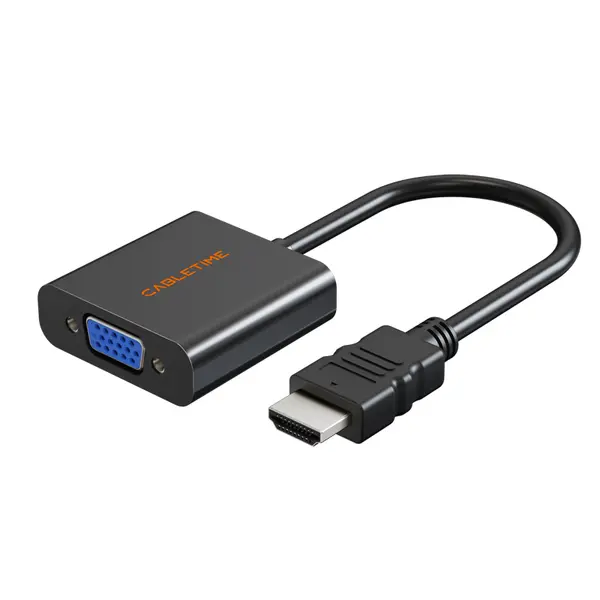Cabletime CP52B HDMI to VGA Adapter 1080P@60Hz