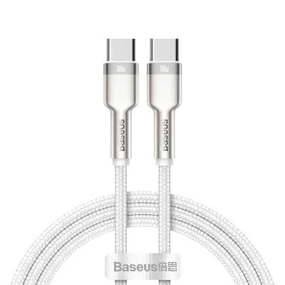Baseus Cafule Series Metal Data Cable Type-C to Type-C 100W - 1 Meter (White)