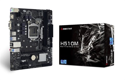 Biostar H510MHP LGA 1200 (Intel 10/11th Gen) microATX Motherboard
