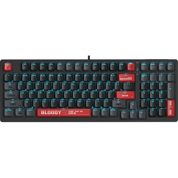 Bloody AT98 ALPHA Optical Mechanical Gaming Keyboard - Bloody Red, US Layout