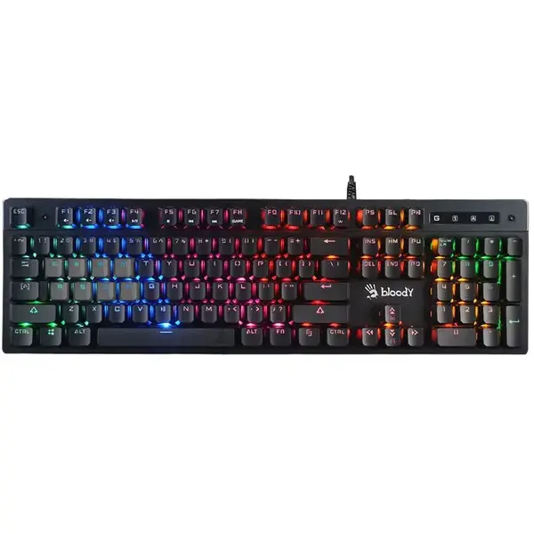 Bloody B500N Neon Mecha-Like Switch Gaming Keyboard - Black, US Layout